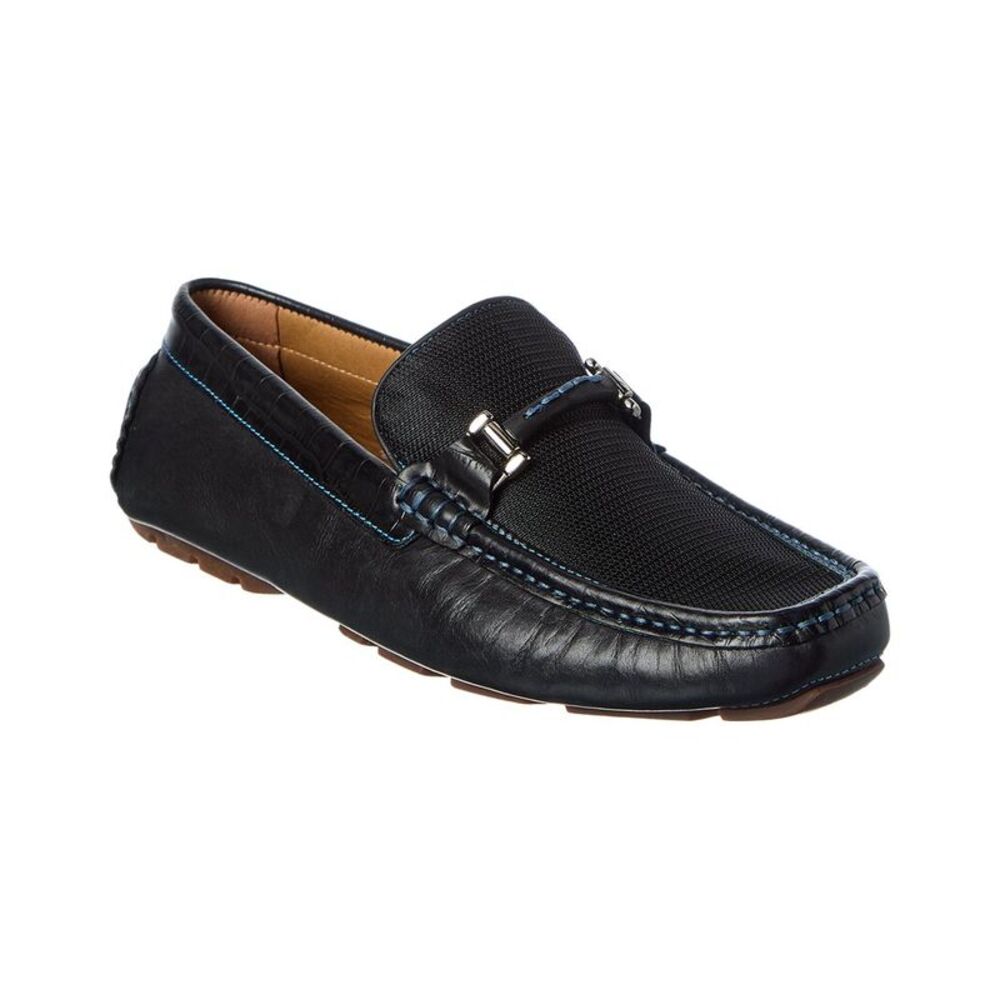 Donald Pliner Drexel01 Leather & Nylon Driver, Black